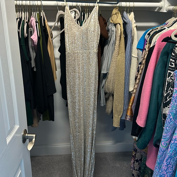 Lulus size small long sparkle dress - Picture 1 of 1